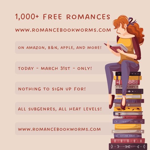 Romance Bookworms Freebie Day 31 March 2023