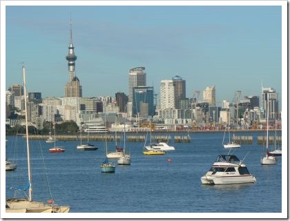 Auckland city and harbor
