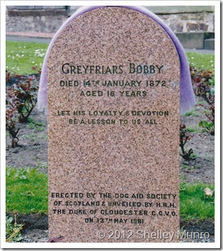 Headstone, Greyfriars Bobby, Edinburgh
