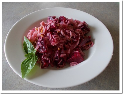 Beetroot Risotto with Horseradish
