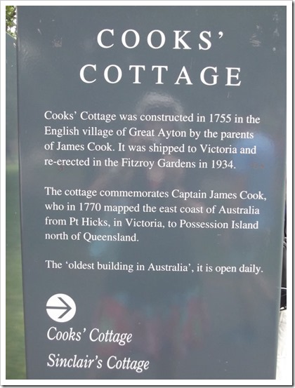 Cooks Cottage Notice